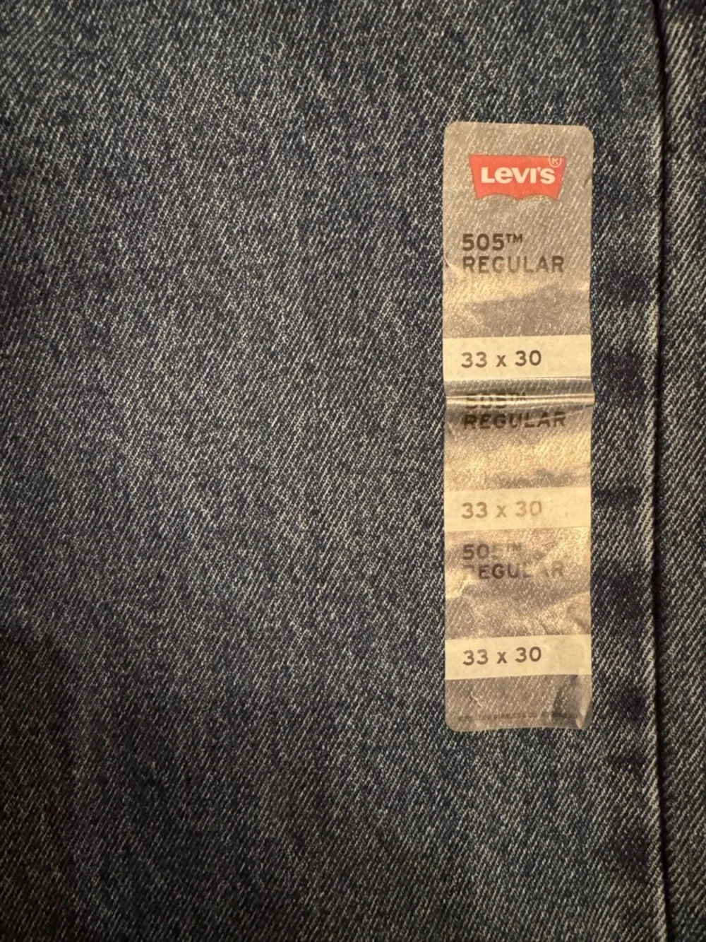 Levi’s 505 Relaxed Fit Jeans 33x30 NWT Dark Wash Tapered Leg